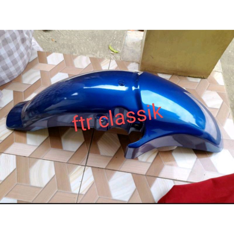 Selebor Spakbor depan Megapro New Megapro Primus Biru