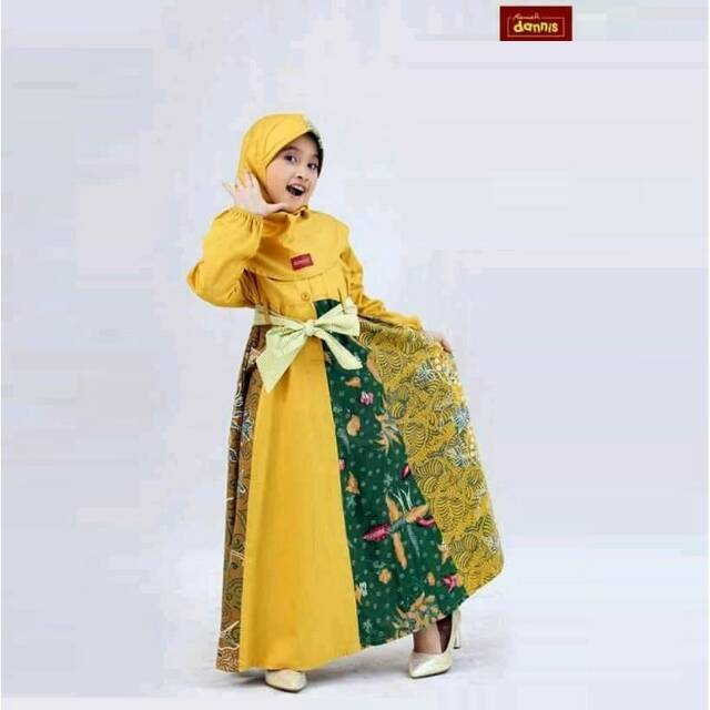 Dannis / Dannis gamis anak batik