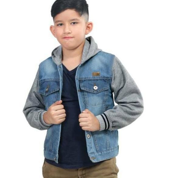 Jaket Anak Denim Motif  SALT ROCK-Vans Ns Usia 4 s/d 10 Tahun
