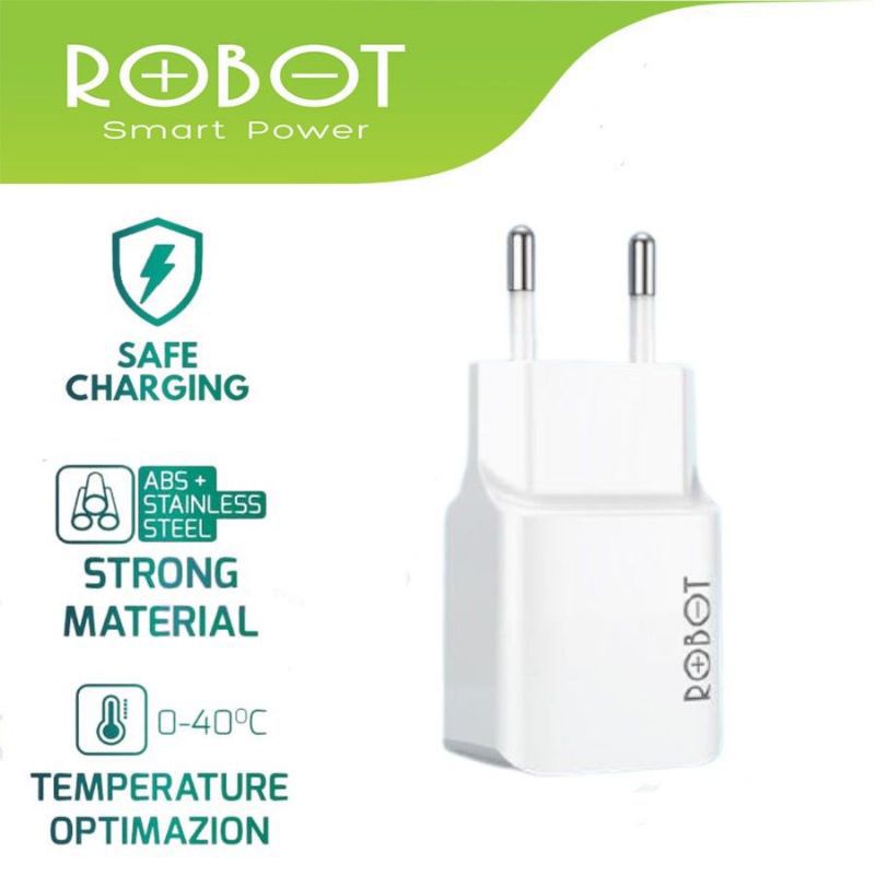 (ROBOT RTK 10) SMART ADAPTOR CHARGER/KEPALA CHARGER SINGLE PORT BY ROBOT ADAPTOR