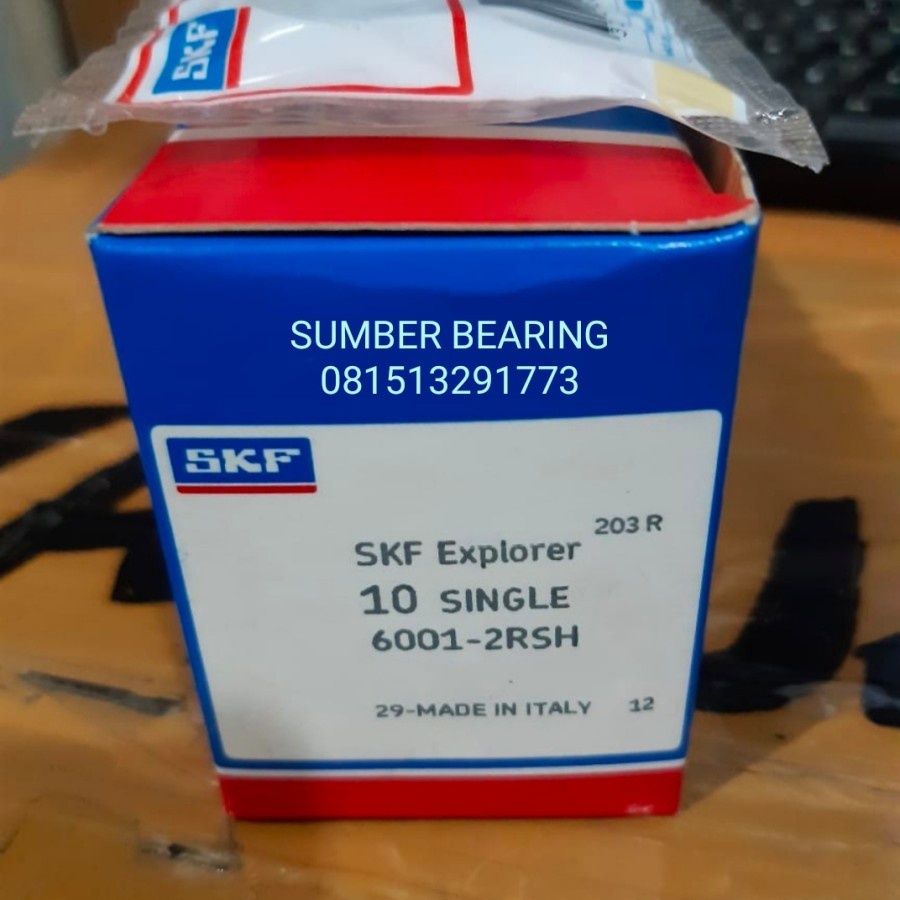 BALL BEARING 6001 2RSH MERK SKF ORIGINAL