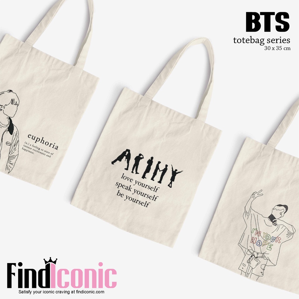 Jual Cod Totebag Bts Totebag Kpop Tas Bergambar Bahan Blacu Bts