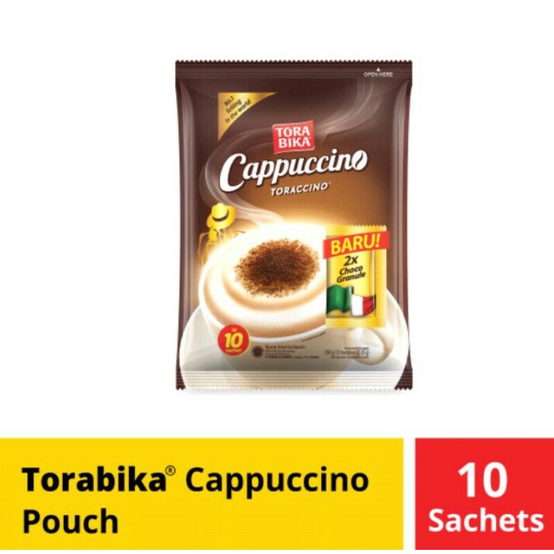 

Torabika cappuccino isi 10 sachet @ 25 gram