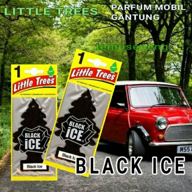 Black Ice Little Trees Parfum Mobil Gantung Car Freshner Pewangi Murah Interior Ruangan Xpander Dll