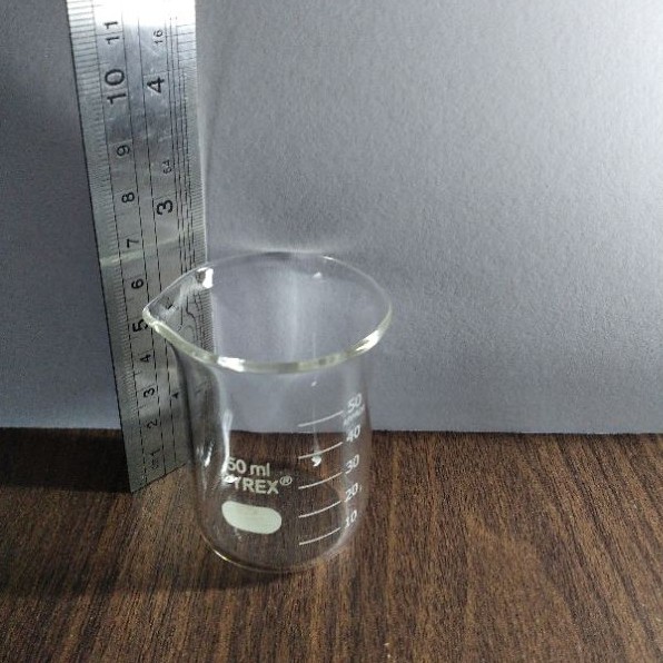 beker glas gelas piala 50 ml