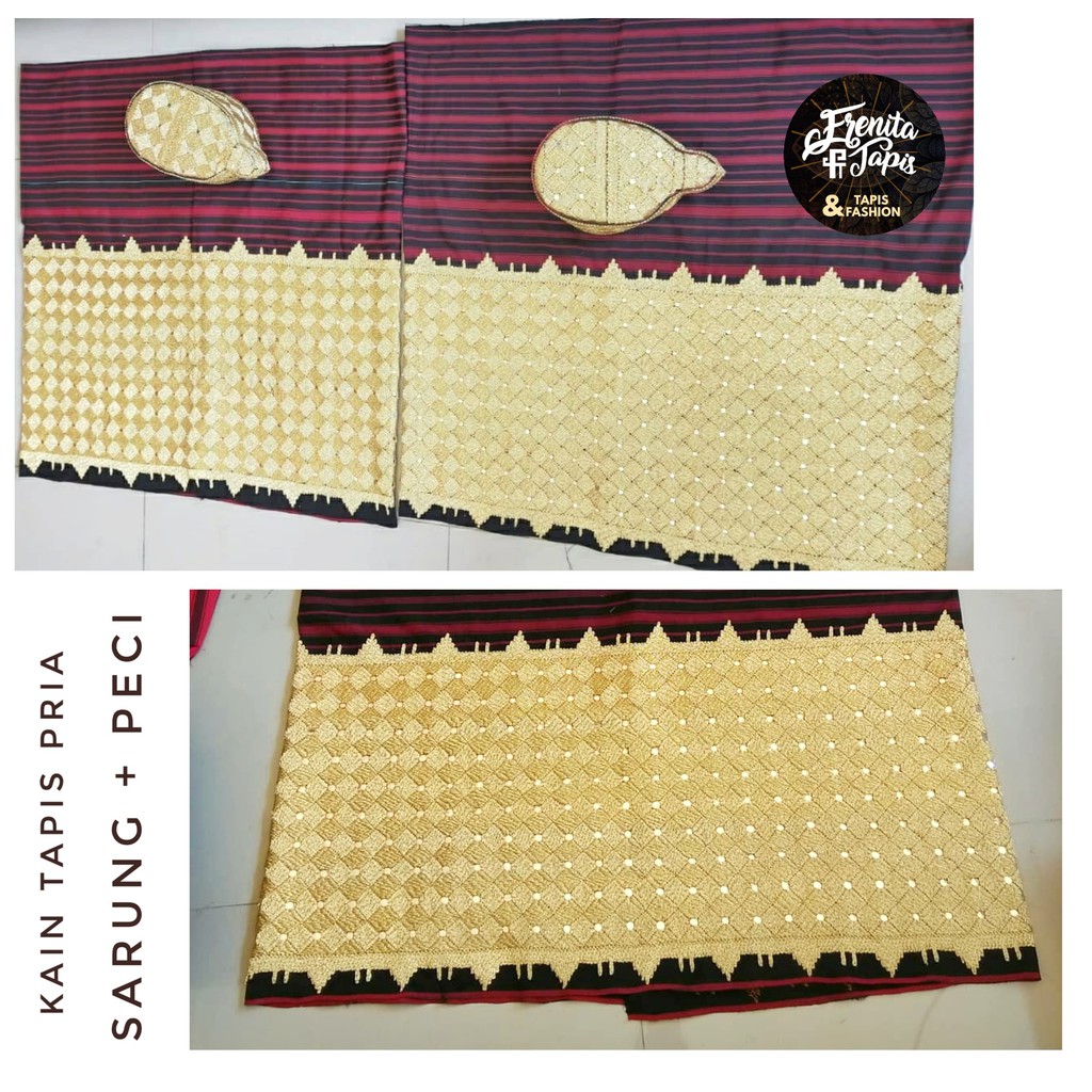 [BISA COD] Kain / Sarung Tapis Jungsarat Papa Tapis Lampung