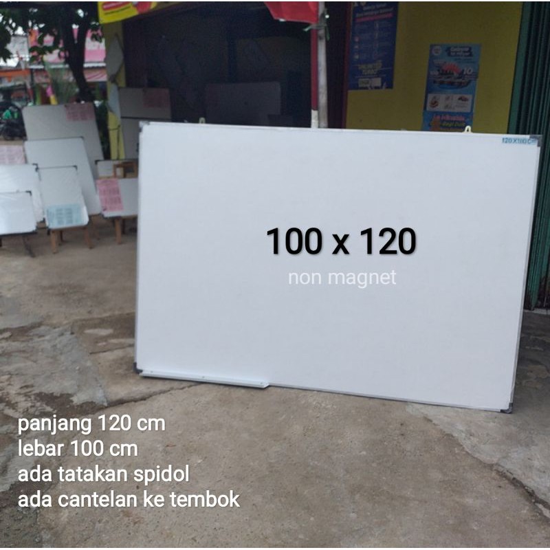 white board 100 x 120 cm papan tulis 100 x 120 cm