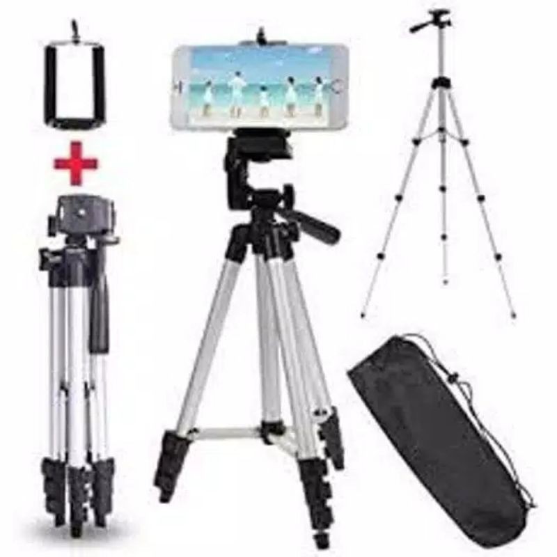 Tripod Mini Bisa HP KAMERA DAN GO PRO DESAIN KOKOH 3 IN 1 Bisa Diatur Mudah Di Bawah Traveling