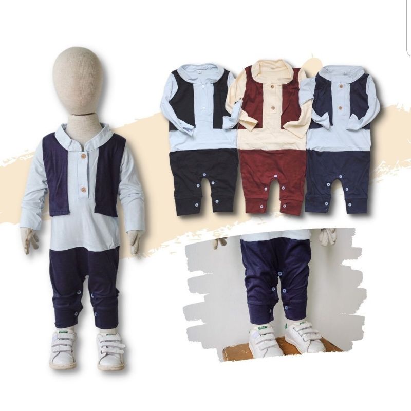 Koko Jumper Anak Bayi Laki laki Model Rompi