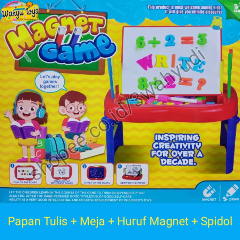 

Papan Tulis dan Huruf Magnet Alat Tulis Anak