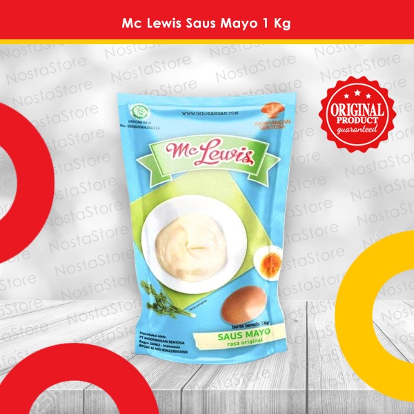 

Mc Lewis Mayonaise / Mayonais Original / Saus Mayo Original 1 Kg