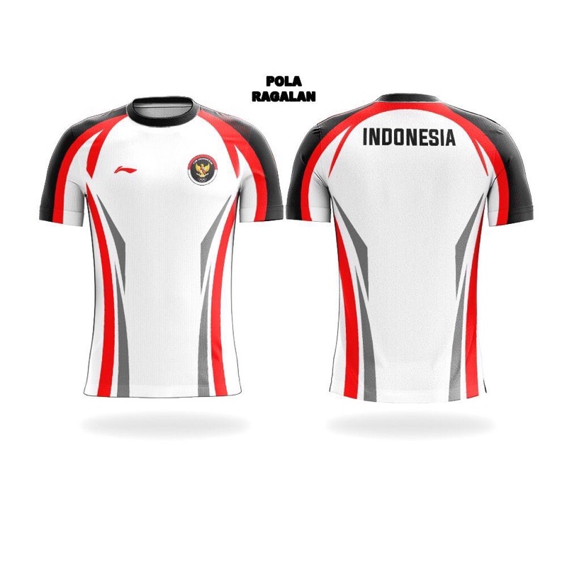 Jersey badminton - jersey merah putih - jersey OLIMPIADE 2021 INDONESIA - jersey bulutangkis