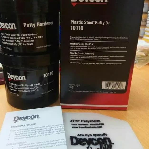 devcon A epoxy plastic steel 454gr type 10110 DEVCON 10110 454 gram