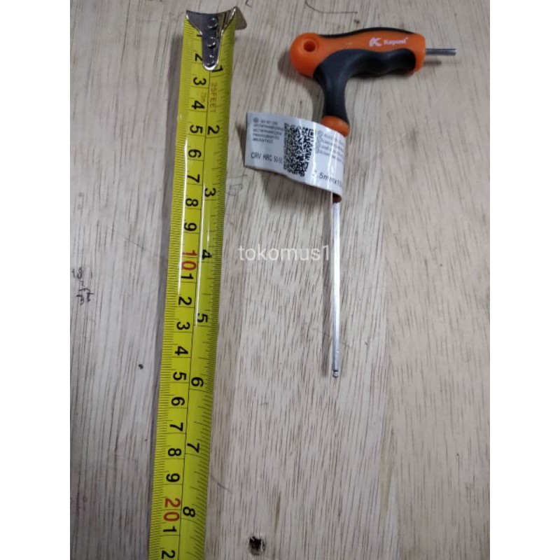 KUNCI L  MODEL T 2.5MM-4MM T SHAPE HEX /TOOLS/ALAT PERKAKAS MURAH