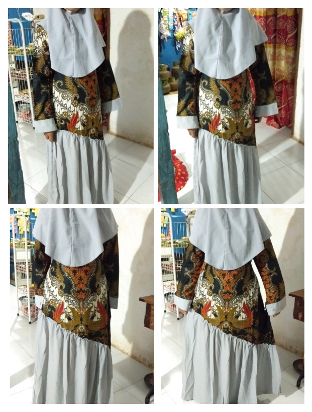 Batik Couple Keluarga Sania Ruffle Ori Ndoro Jowi Dnt Maisya