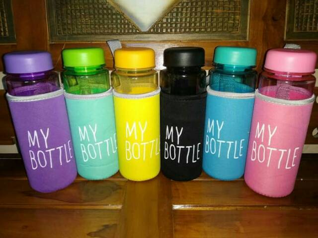 My Bottle Warna 500ml + Pouch Busa / Botol Minum