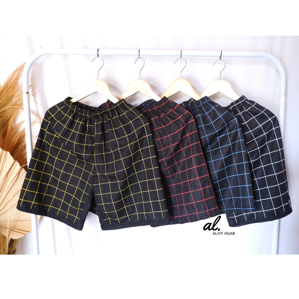 Celana Kolor Unisex Pria Wanita Celana Motif Tartan Kotak Kotak boxer terbaru 2022 terbaru kualitas distro