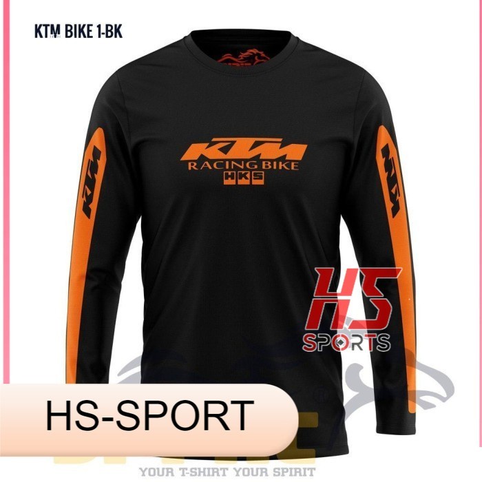 Kaos Pria Sepeda KTM Lengan Panjang Pria BAJU KTM - XS