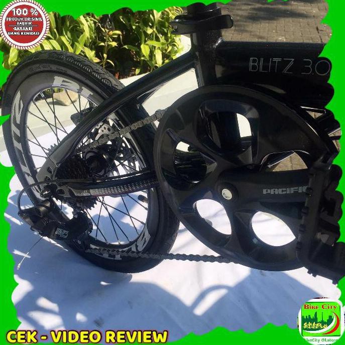 Sepeda Lipat 16 Inch Pacific Blitz 3.0 1X9Sp St Dikirim Rakit Steljadi Kunestlestore