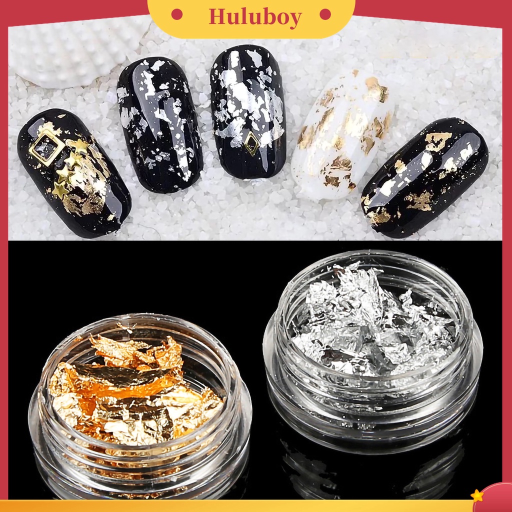 Huluboy Huluboy♡ 12pcs Kertas Foil Pelindung Kuku Untuk Pedicure