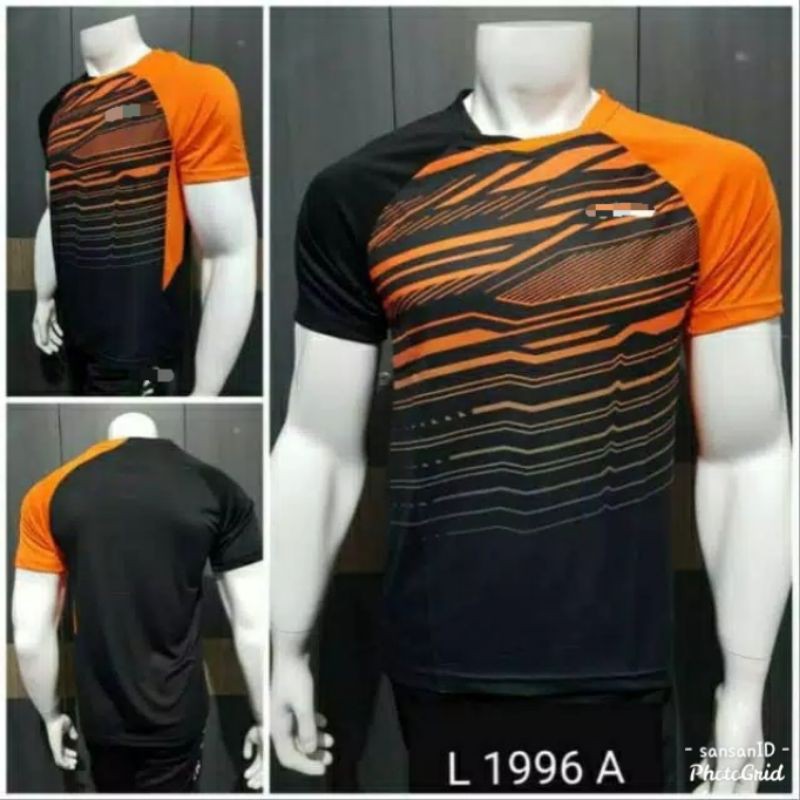 Baju kaos  olahraga  badminton  bulutangkis  LN 1996 Import go 