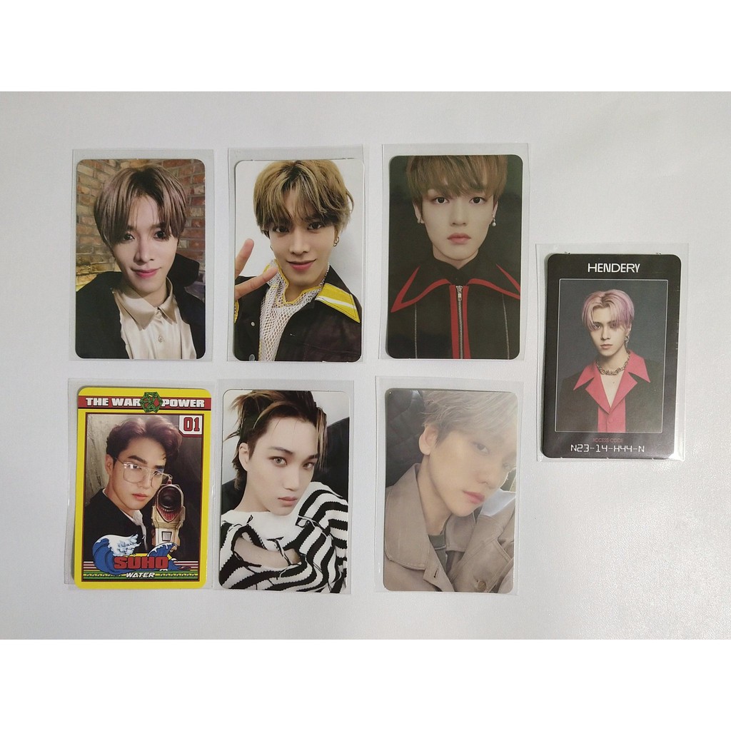 take all nct, exo photocard pc yuta regulate superhuman, suho power, kai love shot