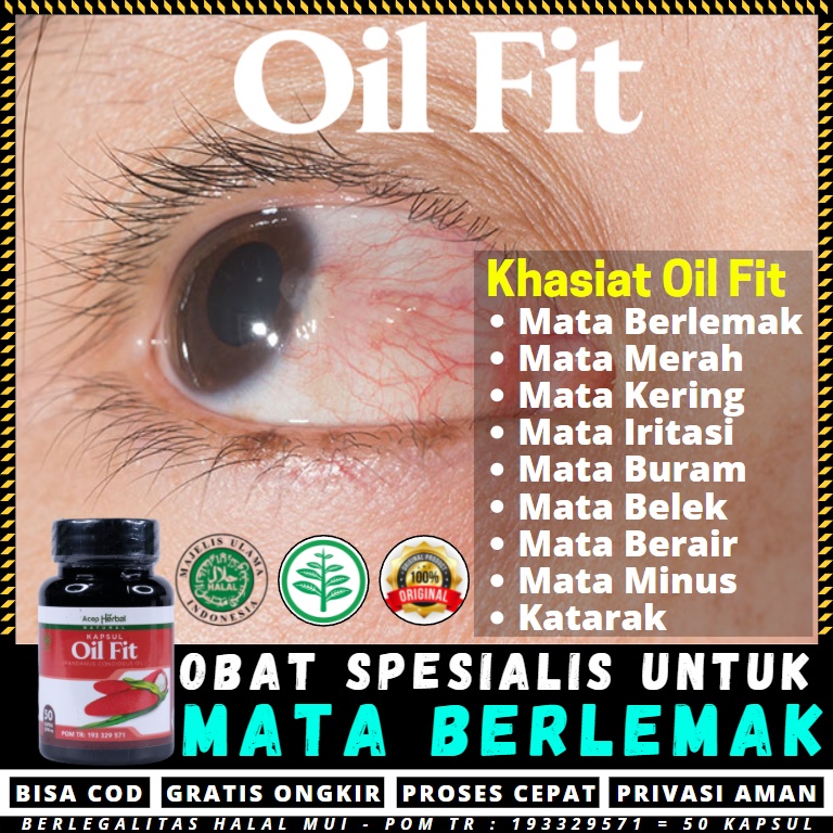 Oil Fit Obat Mata Minus Katarak Panda Berlemak Belekan Berair Suplemen Vitamin Untuk Kesehatan Mata 