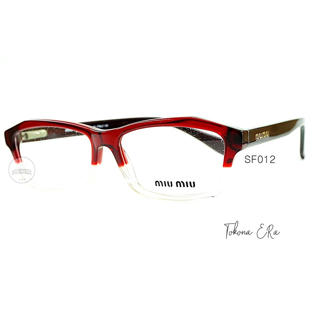 Frame kacamata wanita pria vintage warna miu