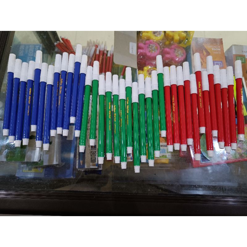 

spidol lepasan artline merah,biru,hijau