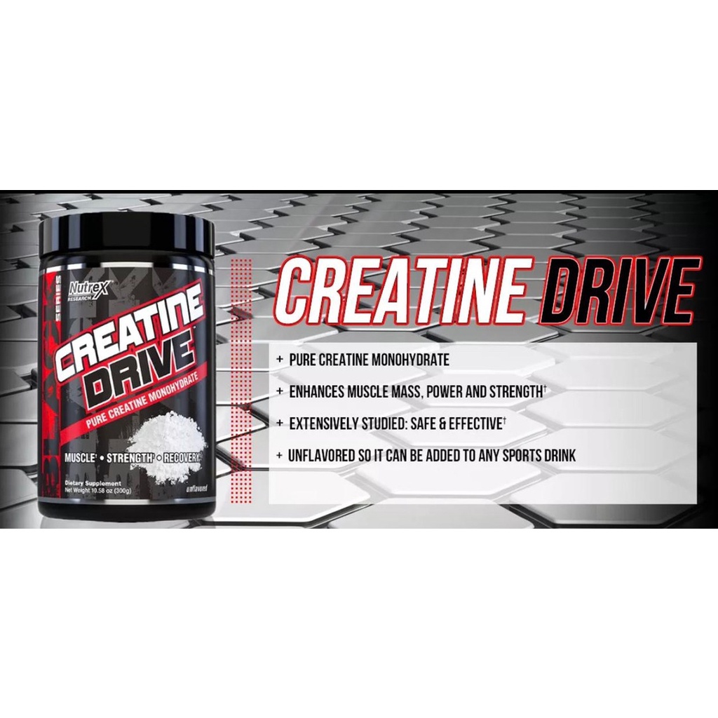 Nutrex Creatine Drive Pure Creatine Monohydrate 300 gr 60 serv