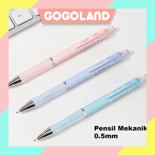 ⭐Gogoland⭐ Propelling Pencil Pensil Mekanik Cetek Tip 0.5 mm Dilengkapi Klip S011