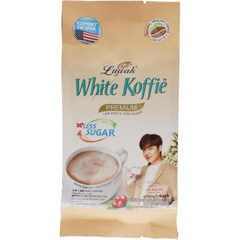 

Luwak White Koffie Less Sugar Isi 10 / Kopi