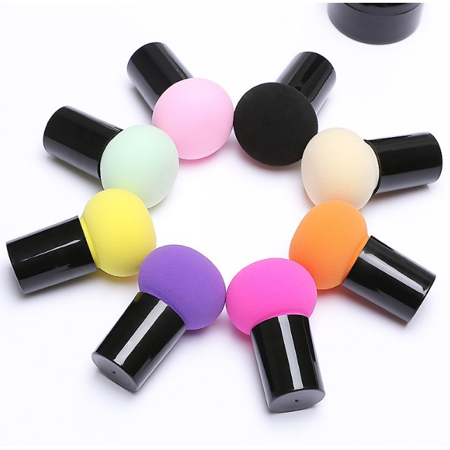 Grosir - K323 Sponge Blender Tangkai / Make Up Tools / Alat Kosmetik / Alat MakeUp / Alat Kecantikan