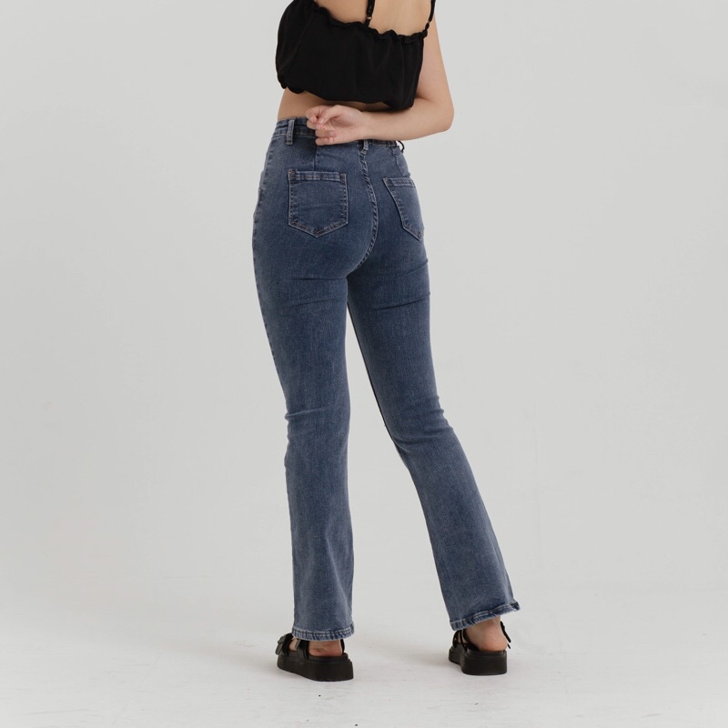 VIERLIN - Jeans 2507 - HIGHWAIST FLARE JEANS