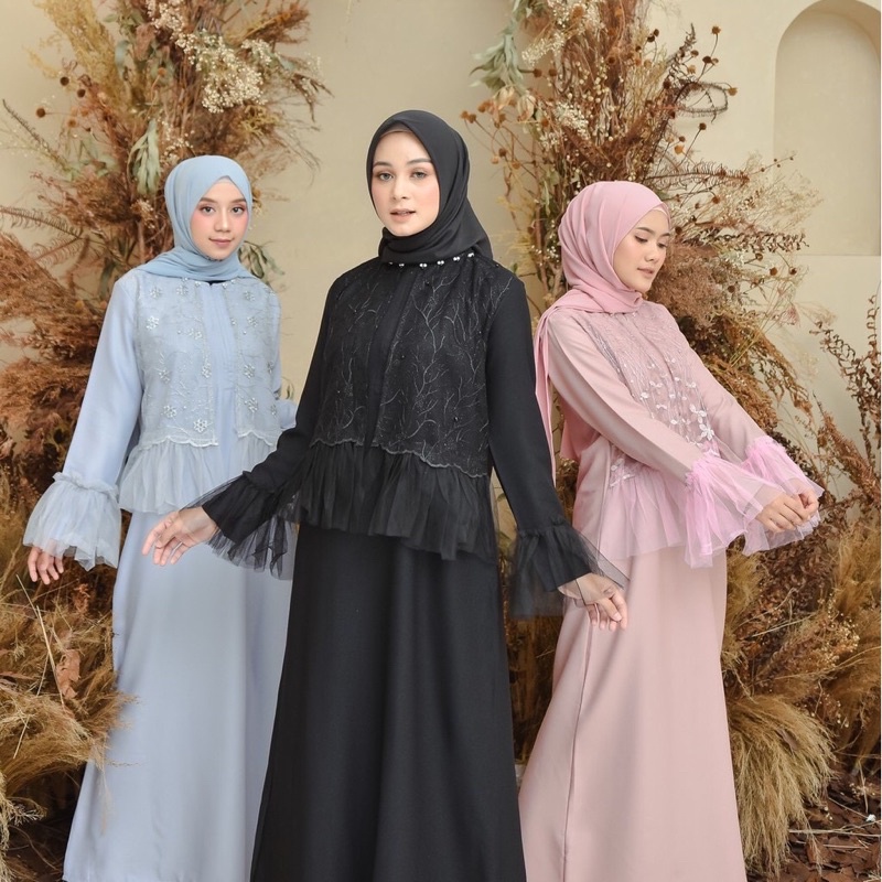 BALQIS DRESS/BALQIS TILLE DRESS GAMIS MUSLIM BALQIS