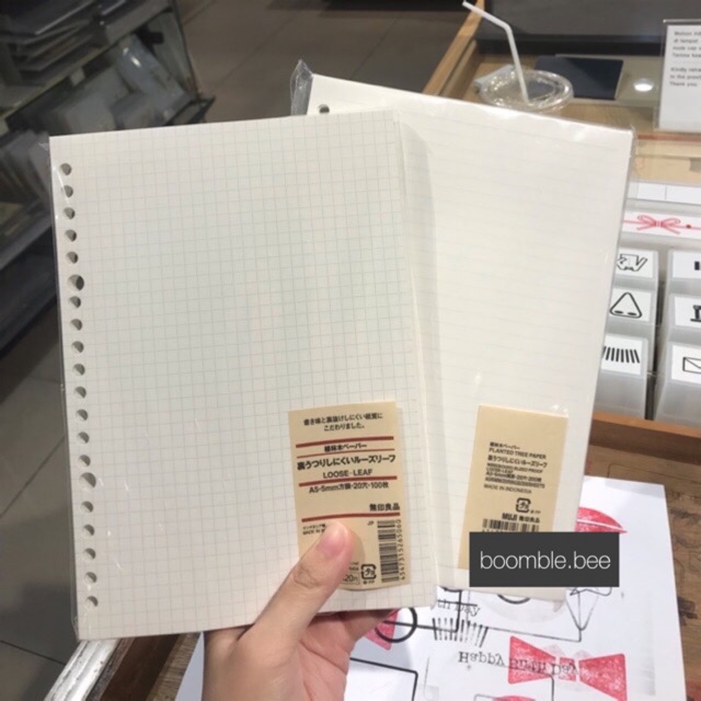 

MUJI A5 Loose Leaf Grid & Line / Kertas Binder MUJI A5 / Isi Binder