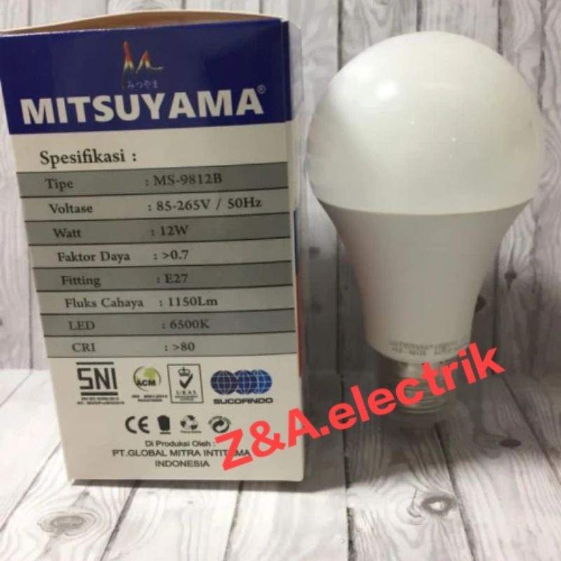 Lampu Bohlam LED 12 Watt MS-9812B MITSUYAMA