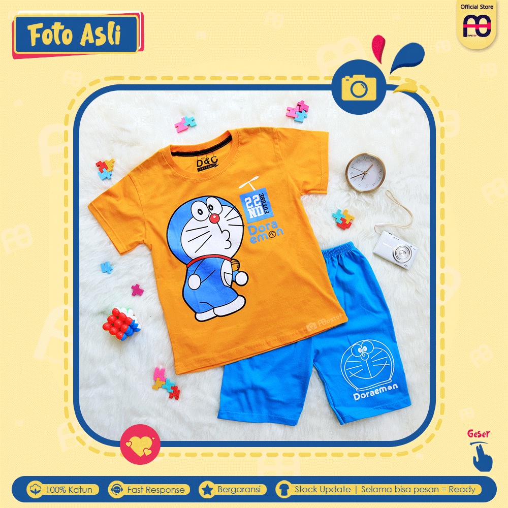 Setelan Anak Laki Laki Mastof D Series 1 - 11 Tahun Baju Anak Edisi Favorit-DRM Mustard