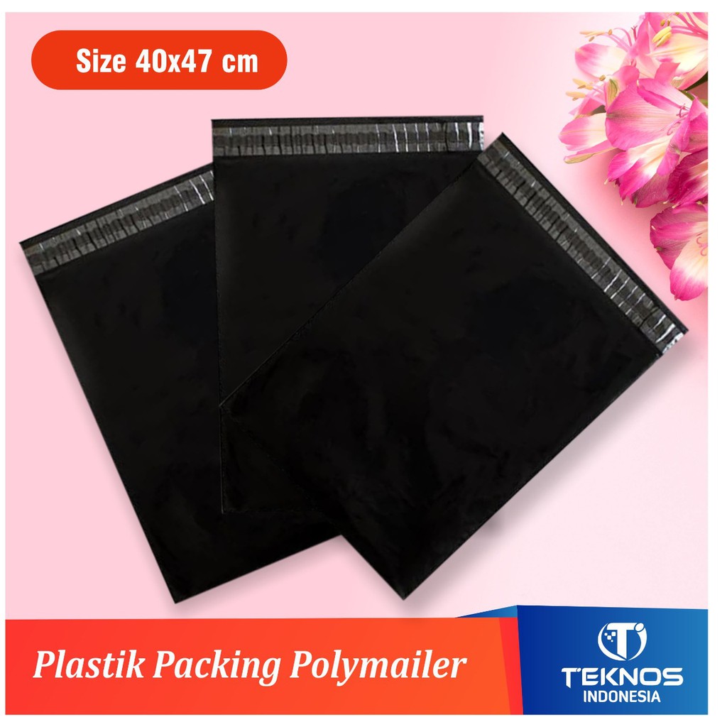 Plastik Polymailer Packing Packaging Olshop Hitam Tebal Murah Shopee Indonesia 1248