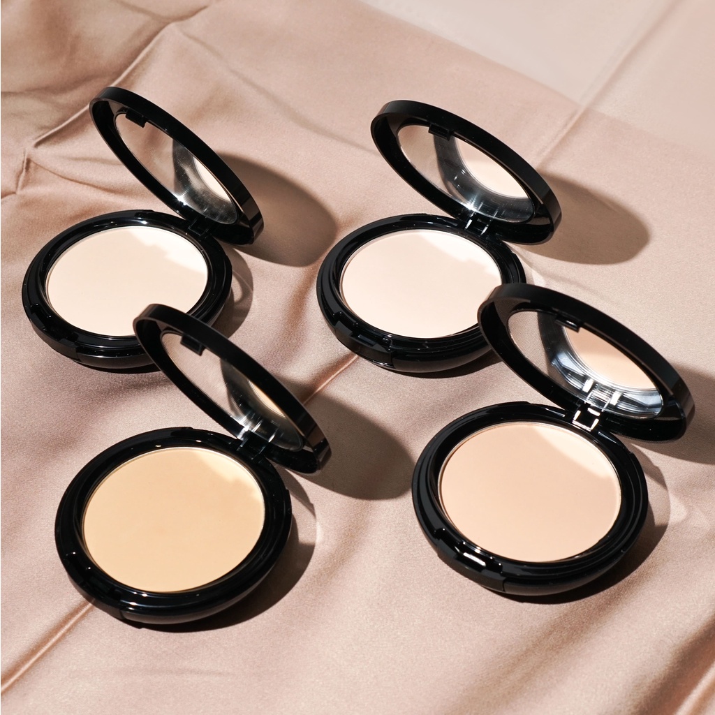 [Buy TWC Get free Refill] TRISIA Two Way Cake Pressed Powder - Natural White - Bedak Padat Compact T