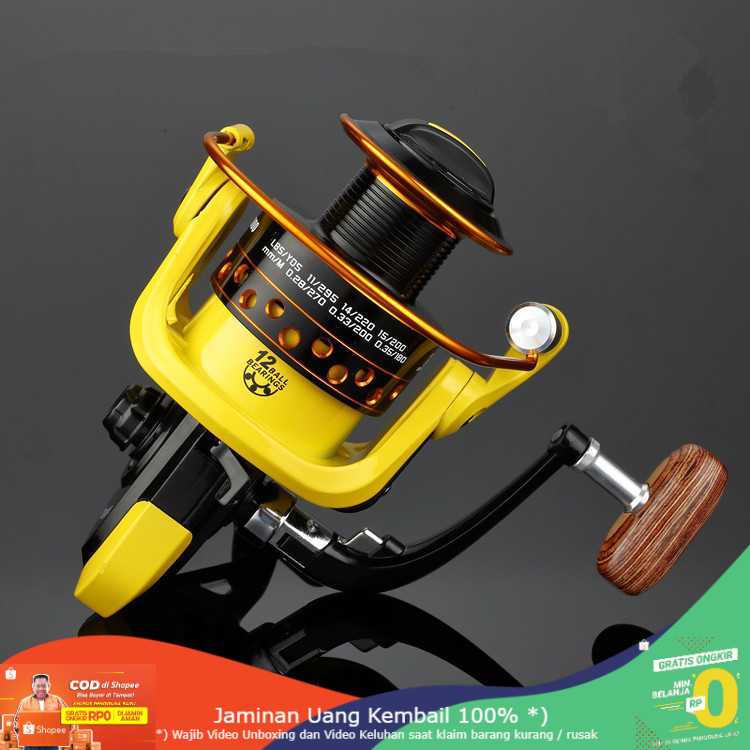 (BISA COD) RVOSTR LIEYUWANG Reel Pancing HD6000 12 Ball Bearing