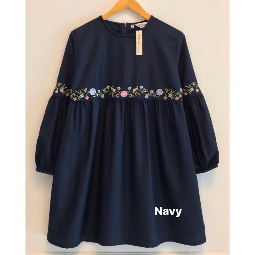 KATLEA BLOUSE BORDIR BUNGA FASHION ATASAN JUMBO BLOUSE BAJU WANITA Blouse | Blouse Kemeja | Atasan B