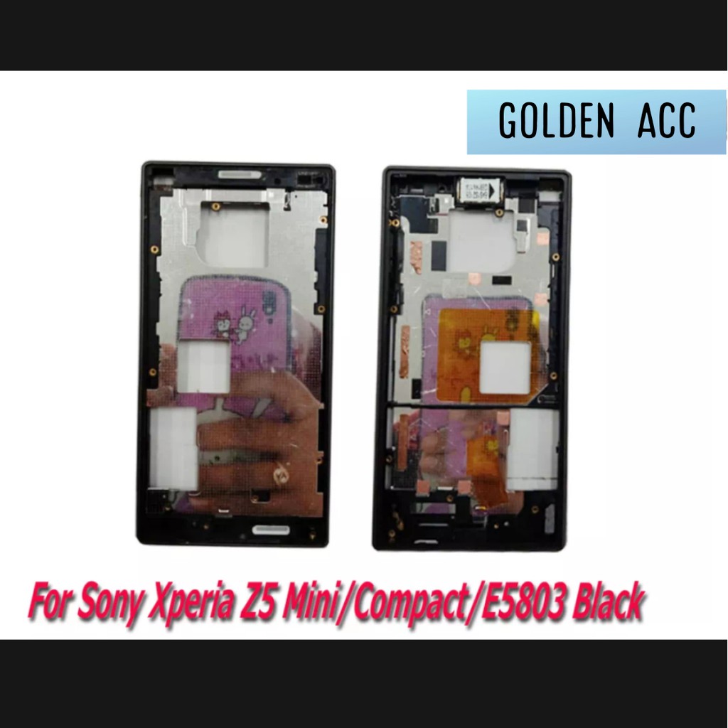 Bezel Bezzel SONY XPERIA Z5 MINI COMPACT E5803 / Frame Tulang KUALITAS ORG / BISA BAYAR DITEMPAT COD