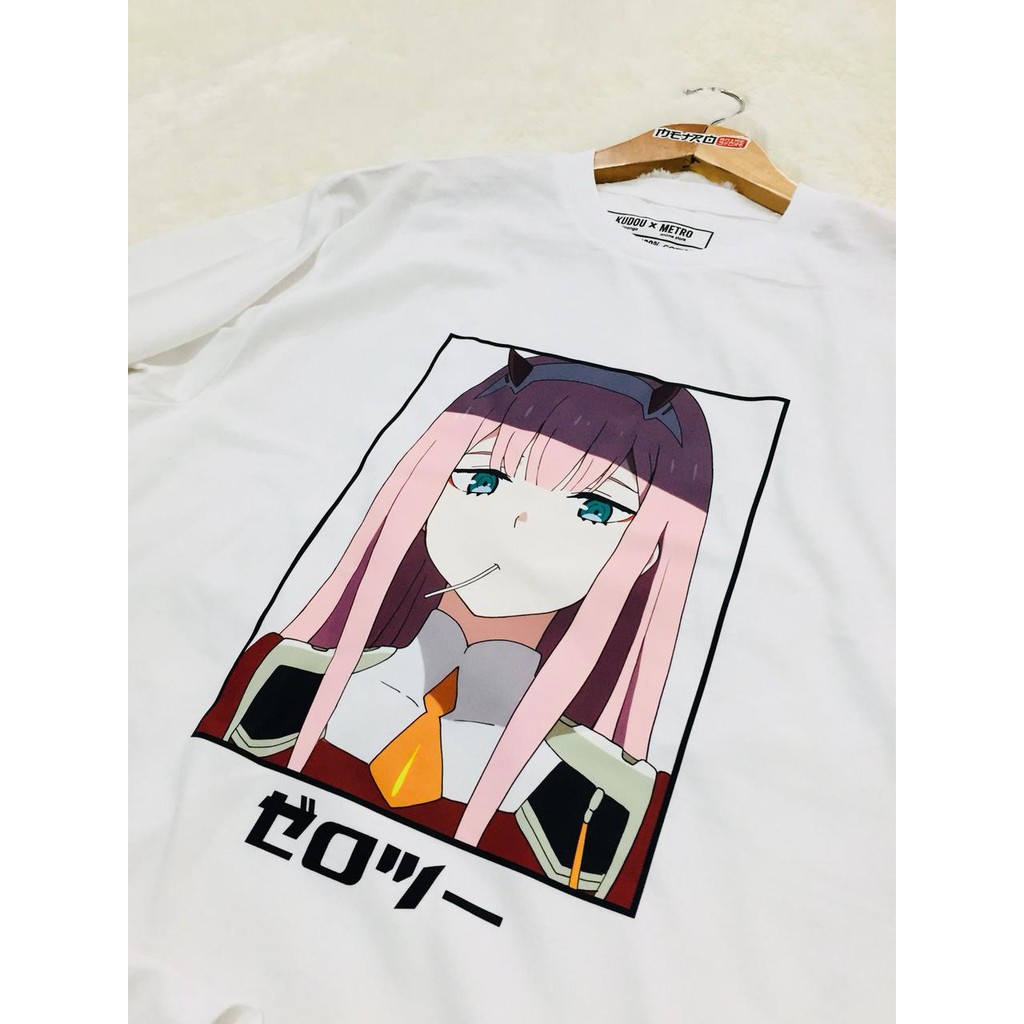 Tshirt Darling In the Franxx Waifu White Anime Manga Zero Two Premium