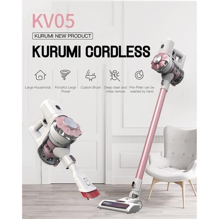 Kurumi Kv05 Cordless Vacum Stick Rose Gold (Penghisap Debu)