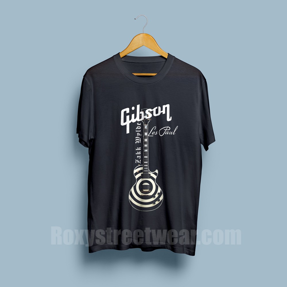 Kaos Gitar Artwork Zakk Wylde “Bullseye” Gibson T-Shirt