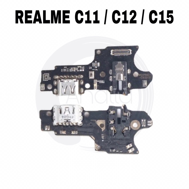 Flexible Konektor Charger REALME C11 C12 C15 MIC HF / Flex Con Cas Charging Port TC