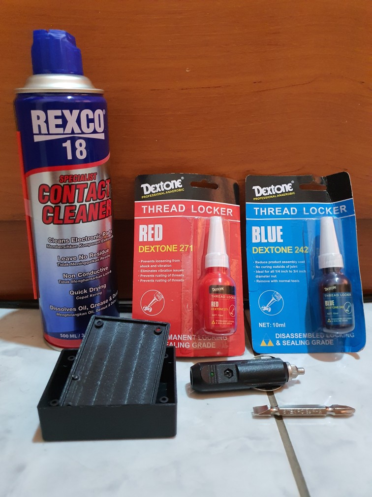 Dextone Red Thread Locker 271 - Lem Baut Permanent Locking - 10 Ml