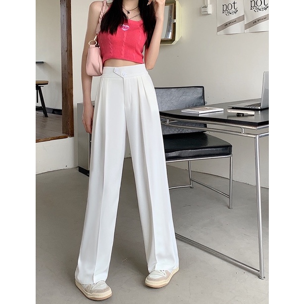 CELANA KANCING HW CULLOTE PANTS HIGHWAIST WANITA KULOT KARET MX890