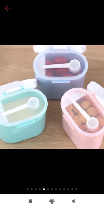 Tempat Kotak Pendek Penyimpanan Susu Bubuk Bayi Biskuit/ Penyimpanan Makanan